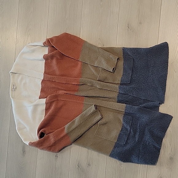 Madewell Sweaters - Madewell wool blend Colorblock Cardigan